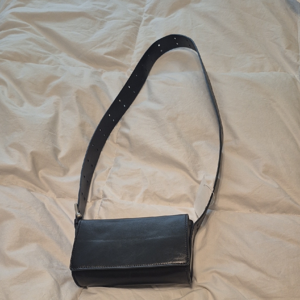 Zara Black Crossbody Bag Minimalist Design